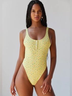 Frankie’s Bikinis Pamala Anderson One Piece French Cut Cottagecore Baywatch Swim